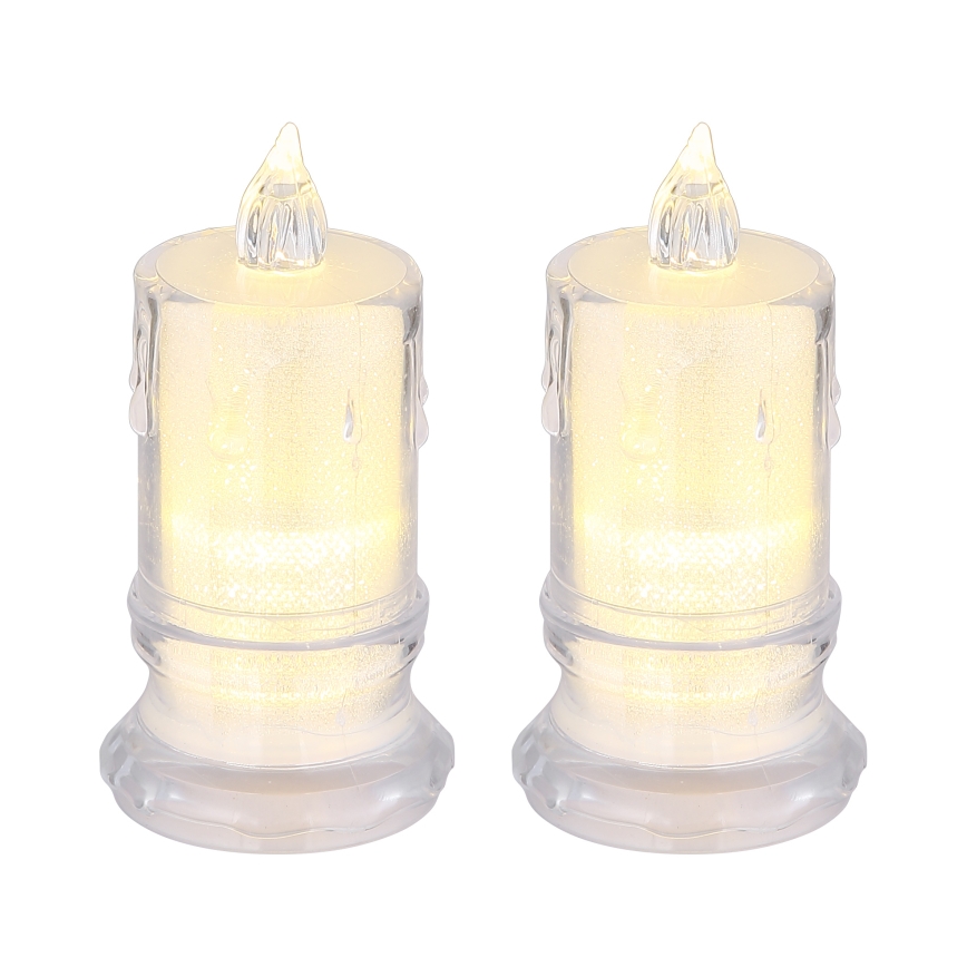 Globo - KOMPLET 2x LED sveća LED/0,25W/3xLR1130