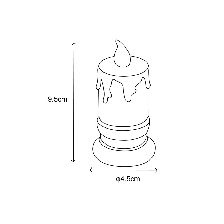 Globo - KOMPLET 2x LED sveća LED/0,25W/3xLR1130
