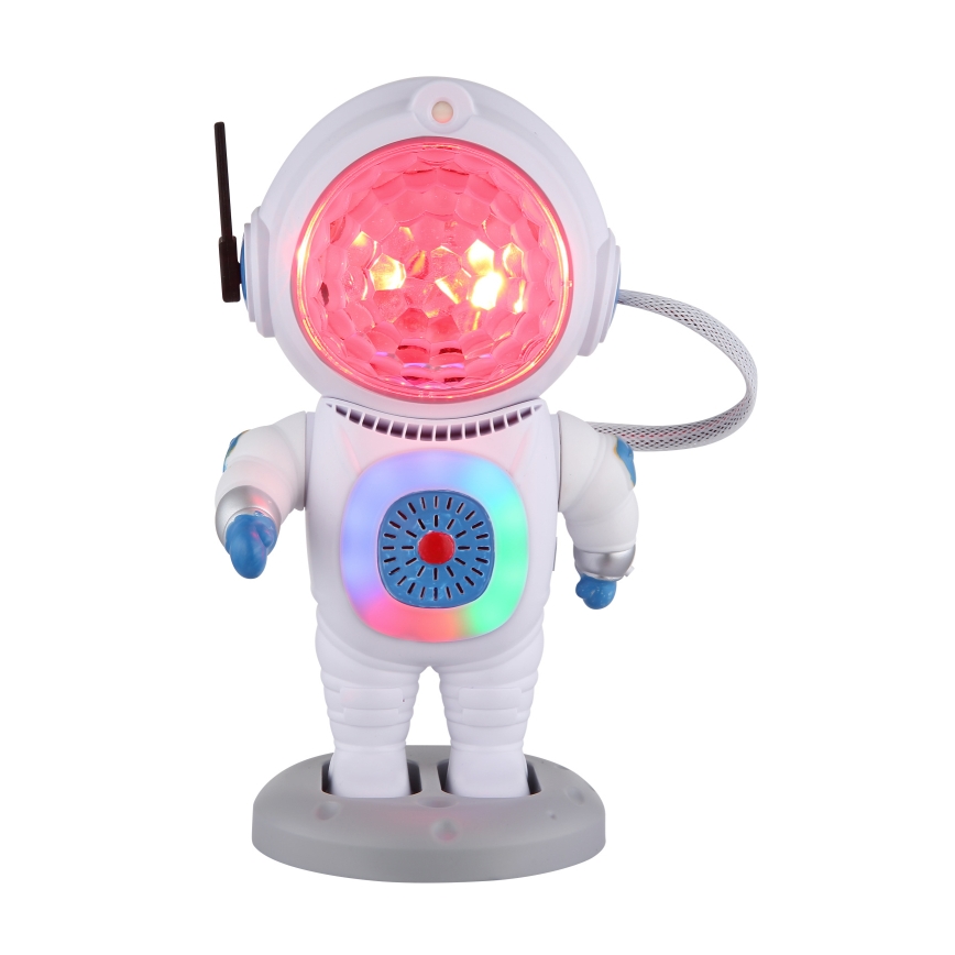 Globo - LED RGB stona lampa LED/6W/5V kosmonaut bela
