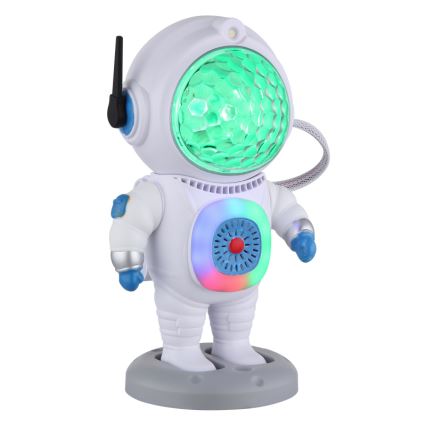Globo - LED RGB stona lampa LED/6W/5V kosmonaut bela