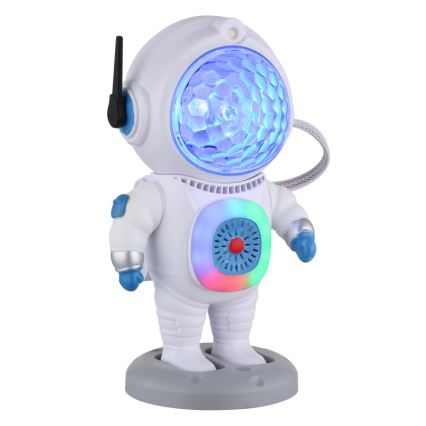 Globo - LED RGB stona lampa LED/6W/5V kosmonaut bela