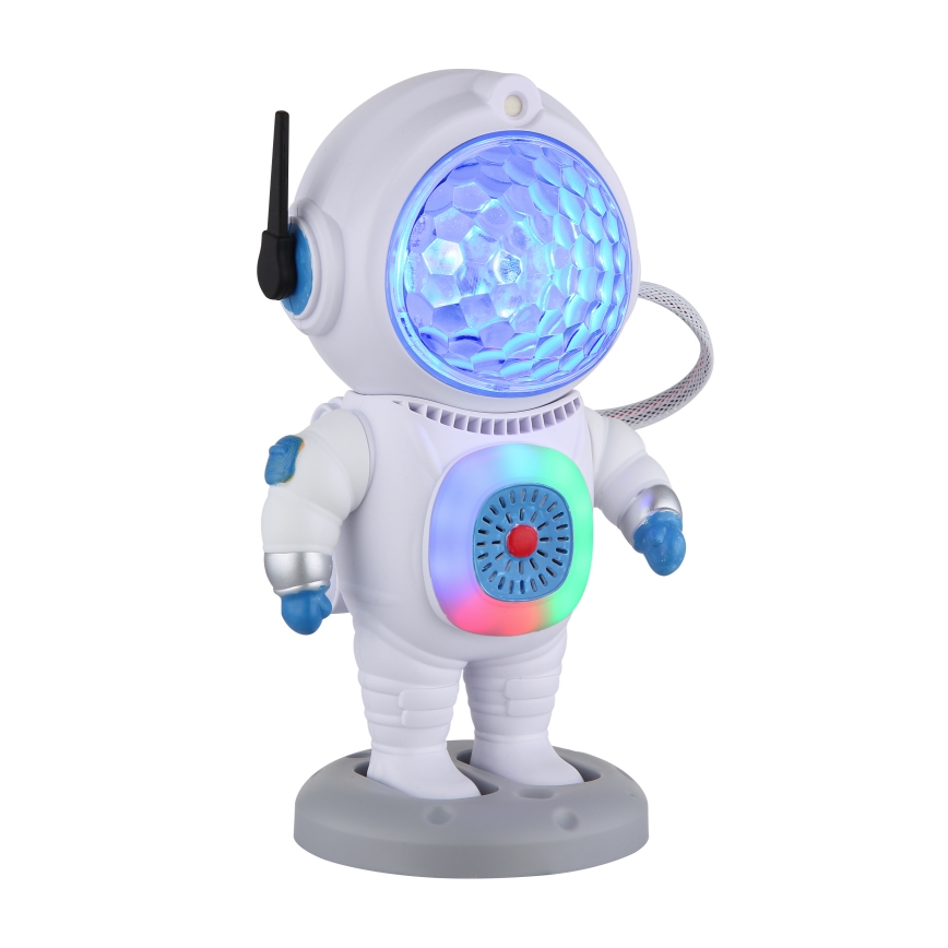 Globo - LED RGB stona lampa LED/6W/5V kosmonaut bela