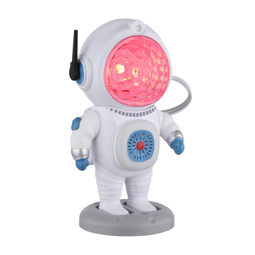 Globo - LED RGB stona lampa LED/6W/5V kosmonaut bela