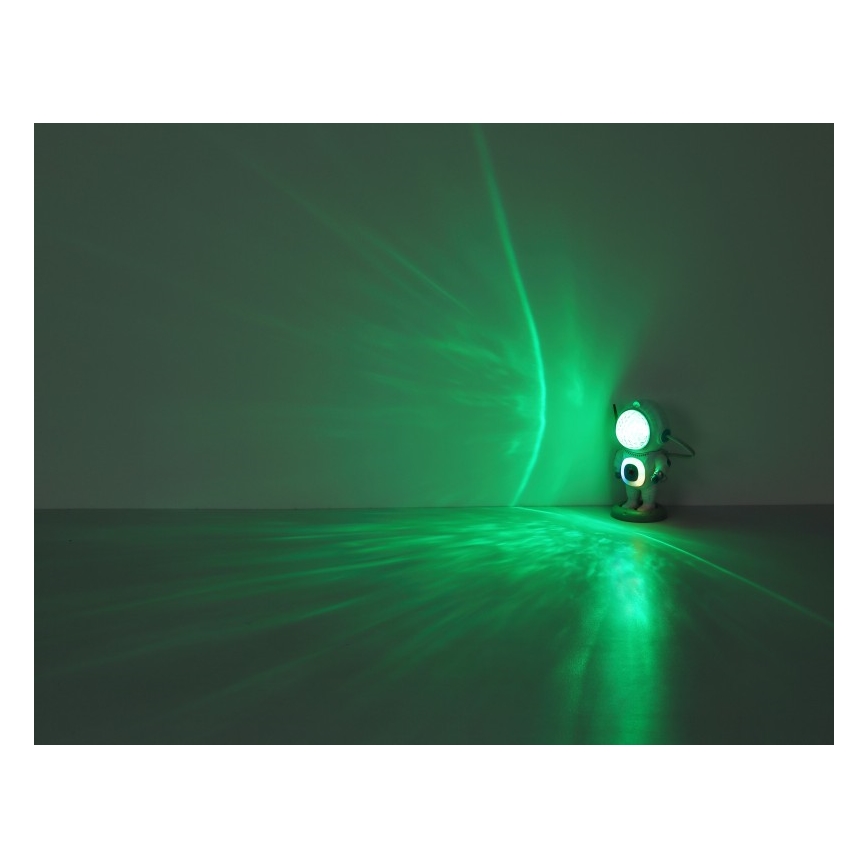 Globo - LED RGB stona lampa LED/6W/5V kosmonaut bela