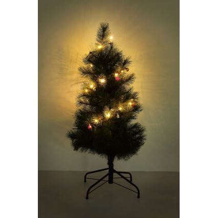 Globo - LED  niz 20xLED/2xAA 2,2m topla bela