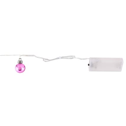 Globo - LED  niz 20xLED/2xAA 2,2m topla bela