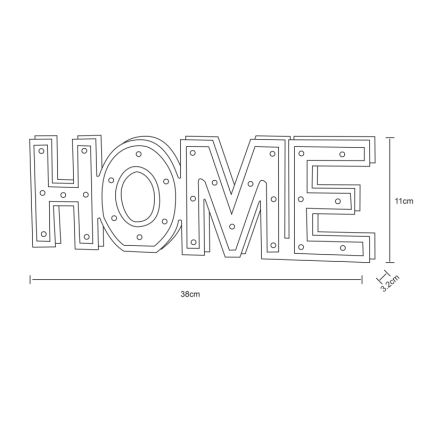 Globo - LED stona lampa 28xLED/0,06W/3xAA topola