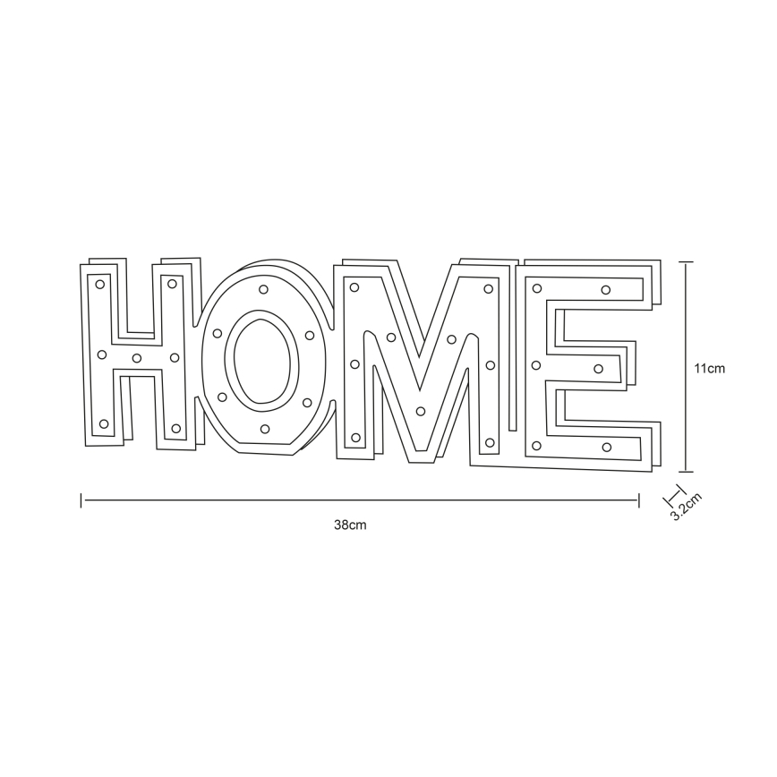 Globo - LED stona lampa 28xLED/0,06W/3xAA topola