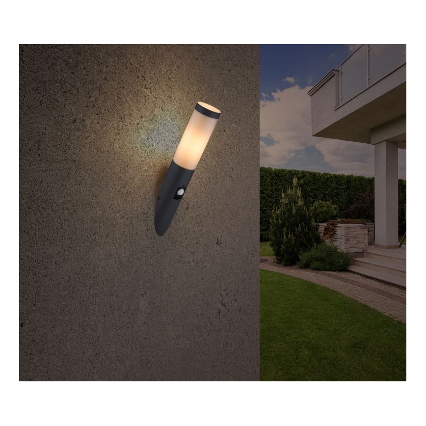 Globo - Spoljašnje zidno svetlo sa senzorom 1xE27/15W/230V IP44