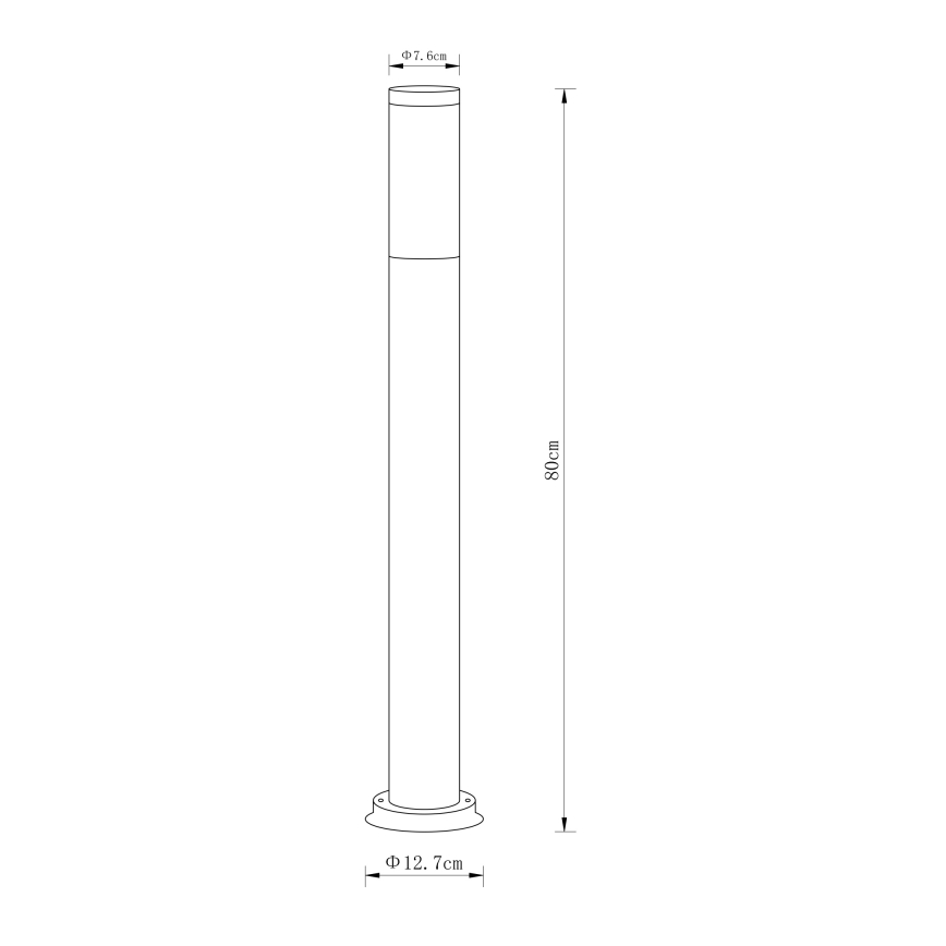 Globo - Spoljna lampa 1xE27/60W/230V 80 cm IP44