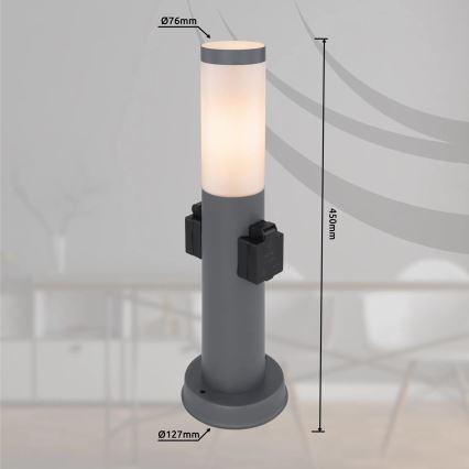 Globo 3158AK - Spoljašnja lampa sa 2 grla BOSTON 1xE27/23W/230V IP44