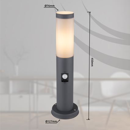 Globo - Spoljašnja lampa sa senzorom 1xE27/15W/230V 45 cm IP44
