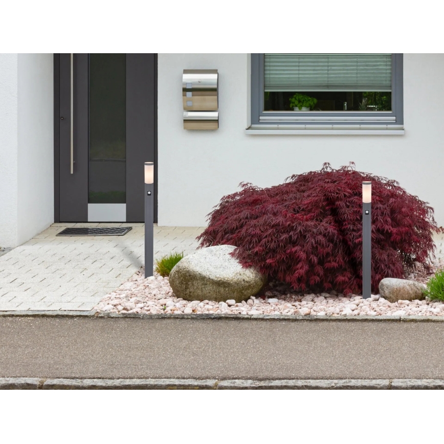 Globo - Spoljašnja lampa sa senzorom 1xE27/15W/230V IP44 110 cm antracit