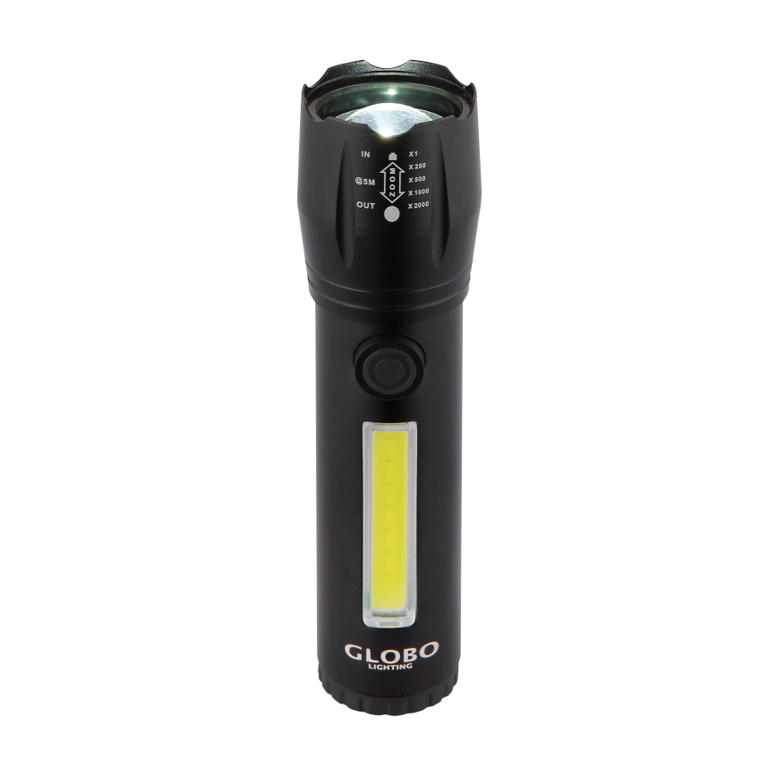 Globo - LED punjiva svetiljka LED/3W/5V + COB/3W 5500K 1200 mAh