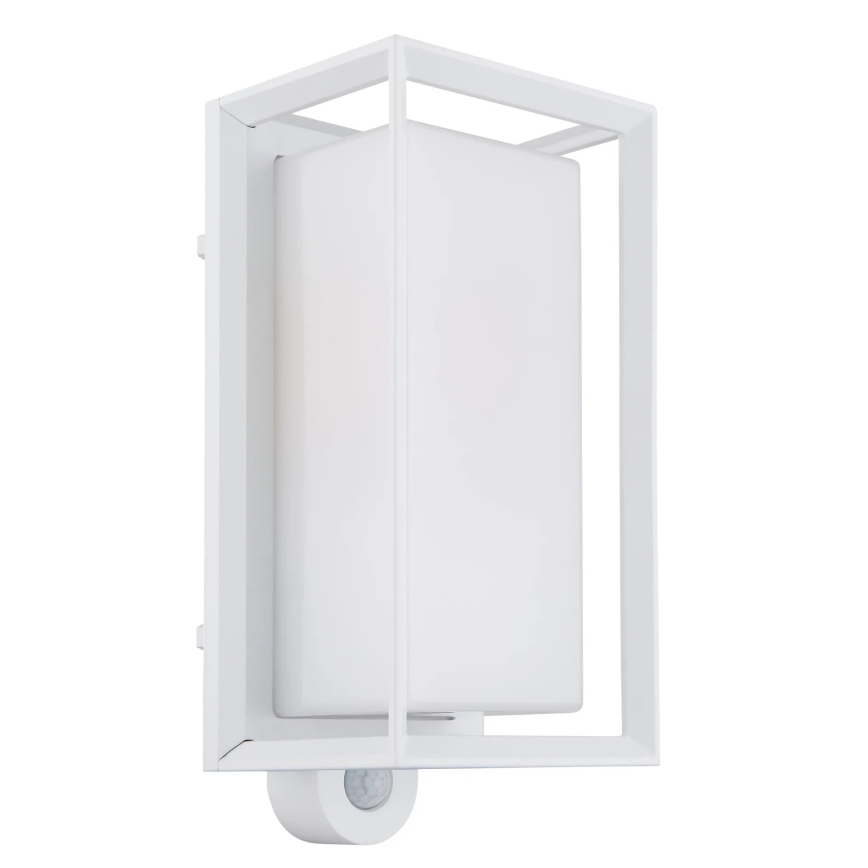 Globo - Spoljno zidno svetlo sa senzorom, 1x E27/60W/230V, IP44, belo