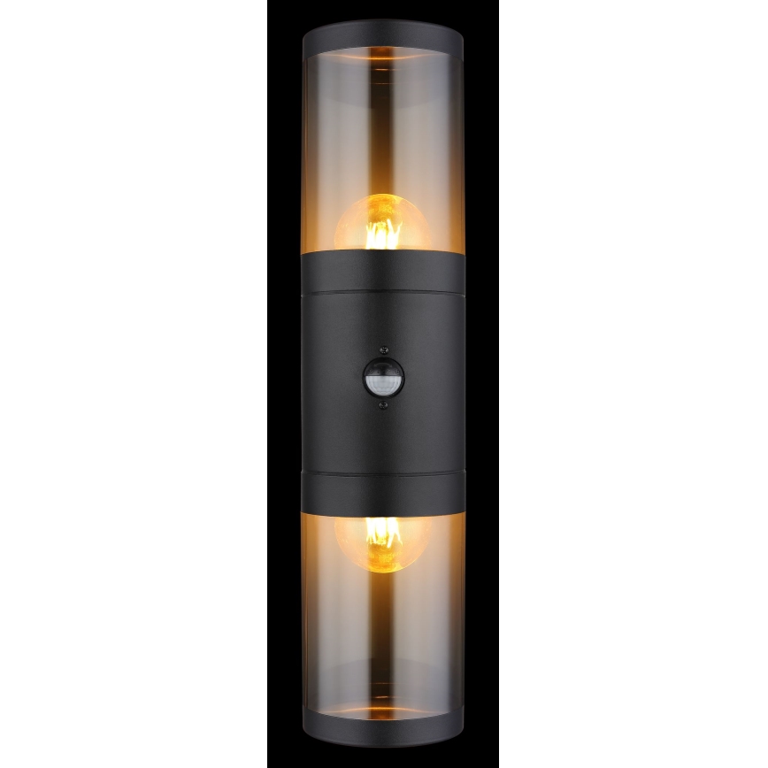 Globo zidna lampa sa senzorom 2xE27/40W/230V IP44
