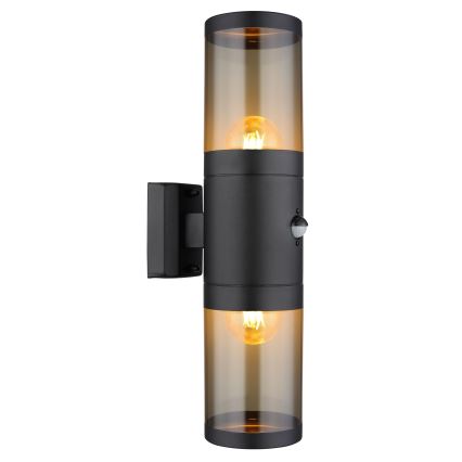 Globo zidna lampa sa senzorom 2xE27/40W/230V IP44