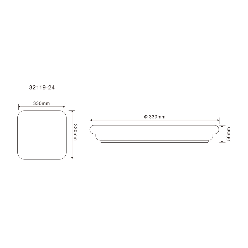 Globo - LED spoljašnje plafonsko svetlo LED/24W/230V IP54