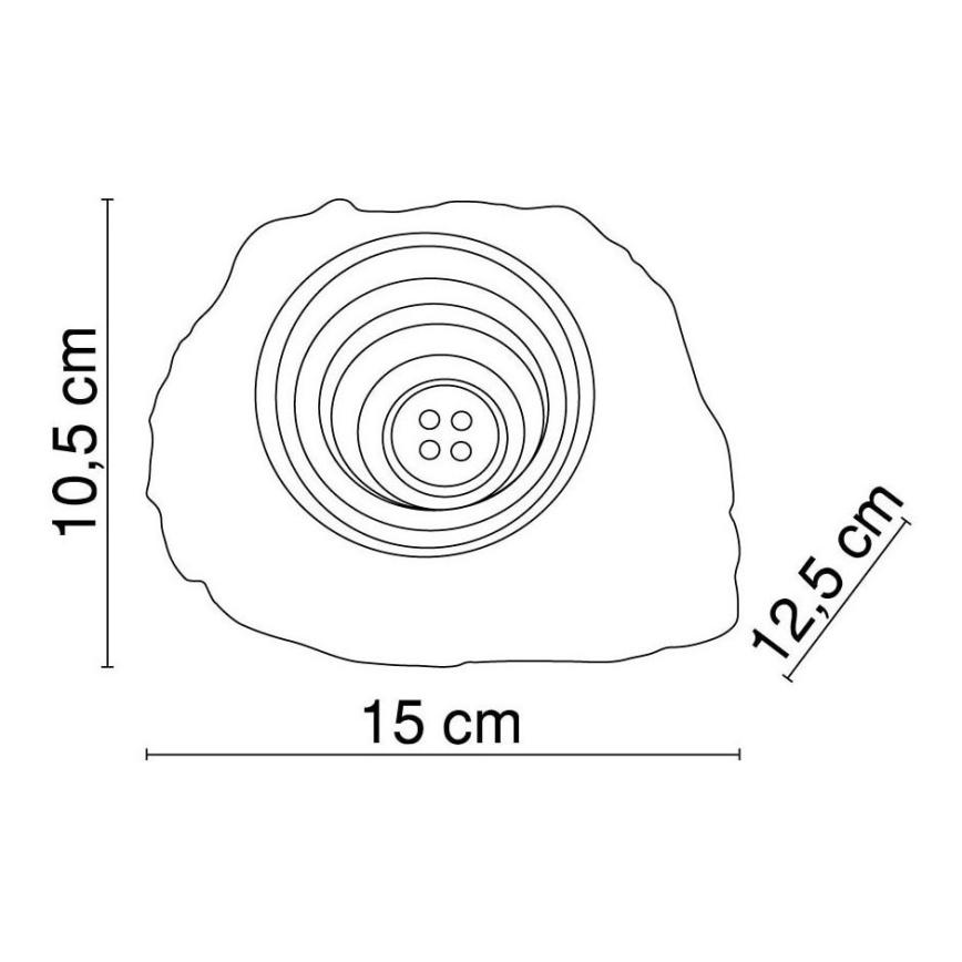 Globo - LED dekorativno solarno svetlo 4xLED/0,06W/1,2V IP44 200 mAh