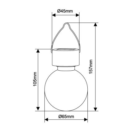 Globo 33056 - Solarna LED svetiljka/0,06W/3,2V IP44 400 mAh