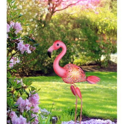 Globo - LED solarno svetlo LED/3V IP44 300 mAh flamingo