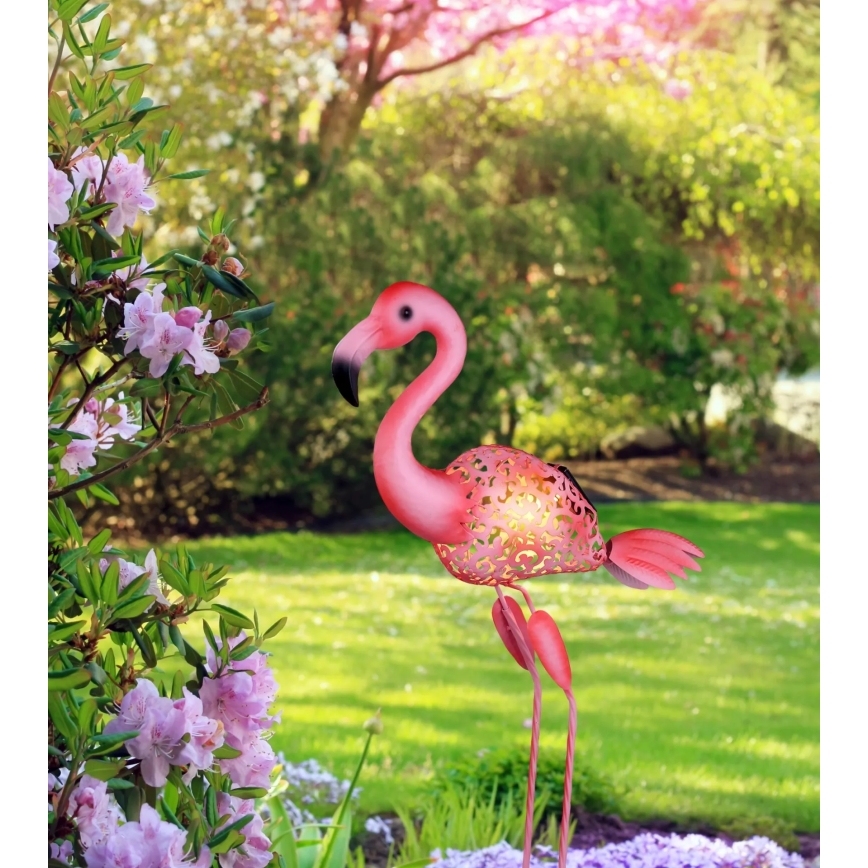 Globo - LED solarno svetlo LED/3V IP44 300 mAh flamingo