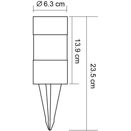 Globo - SET 3x LED solarna lampa LED/0,06W/3,2V IP44 200 mAh