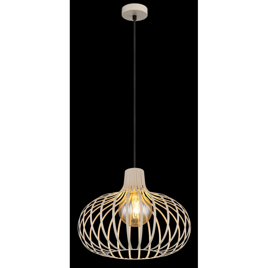 Globo - Luster na sajli 1xE27/40W/230V bež