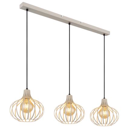 Globo - Luster na sajli 3xE27/40W/230V bež