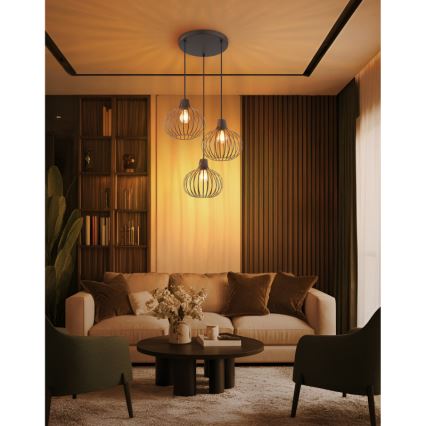 Globo - Luster na sajli 3xE27/40W/230V
