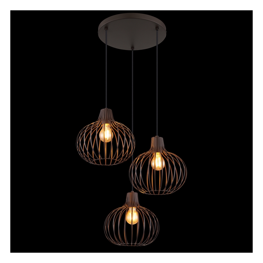 Globo - Luster na sajli 3xE27/40W/230V