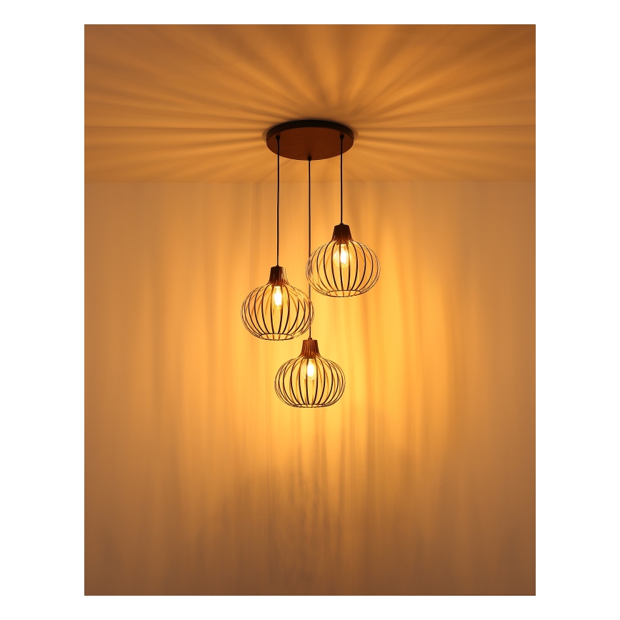 Globo - Luster na sajli 3xE27/40W/230V