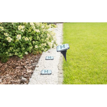 Globo - Komplet 2x LED solarna svetiljka LED/0,8W/1,2V IP44 300 mAh