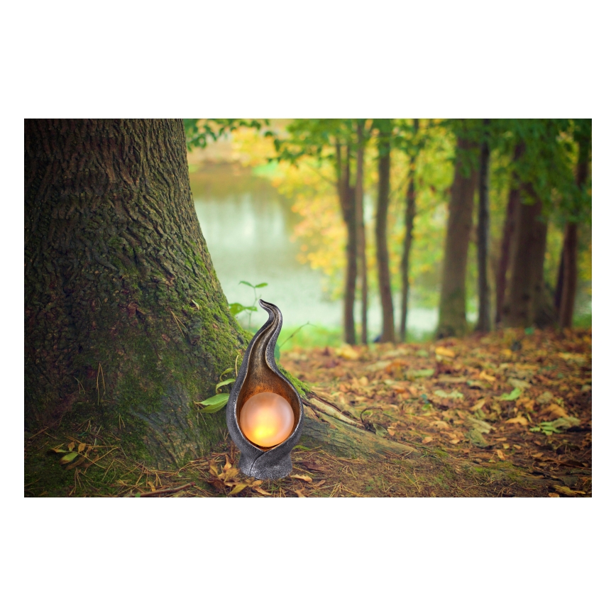 Globo - LED solarna svetiljka LED/2,16W/3V 3000K IP44 srebrna