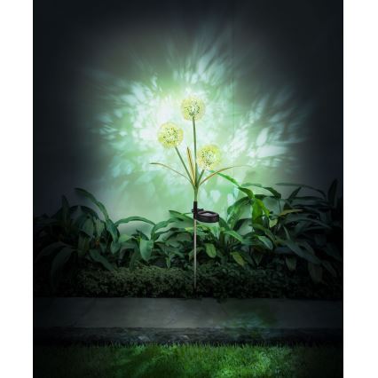 Globo  - LED solarna svetiljka 3xLED/0,06W/3V 5000K IP44 200 mAh žuta