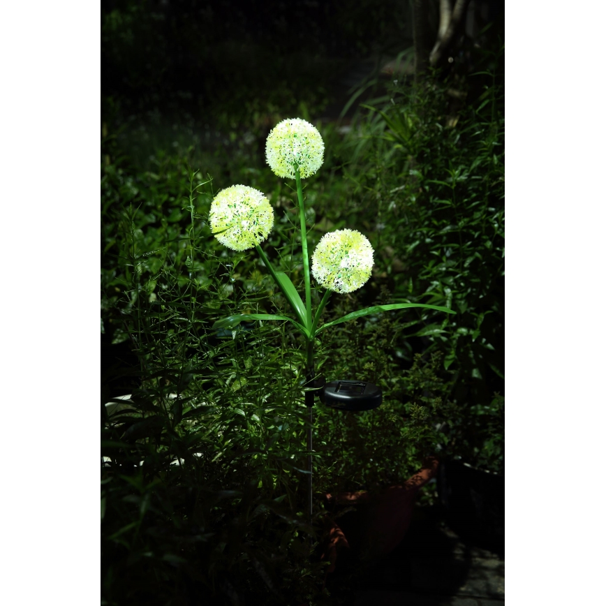 Globo  - LED solarna svetiljka 3xLED/0,06W/3V 5000K IP44 200 mAh žuta
