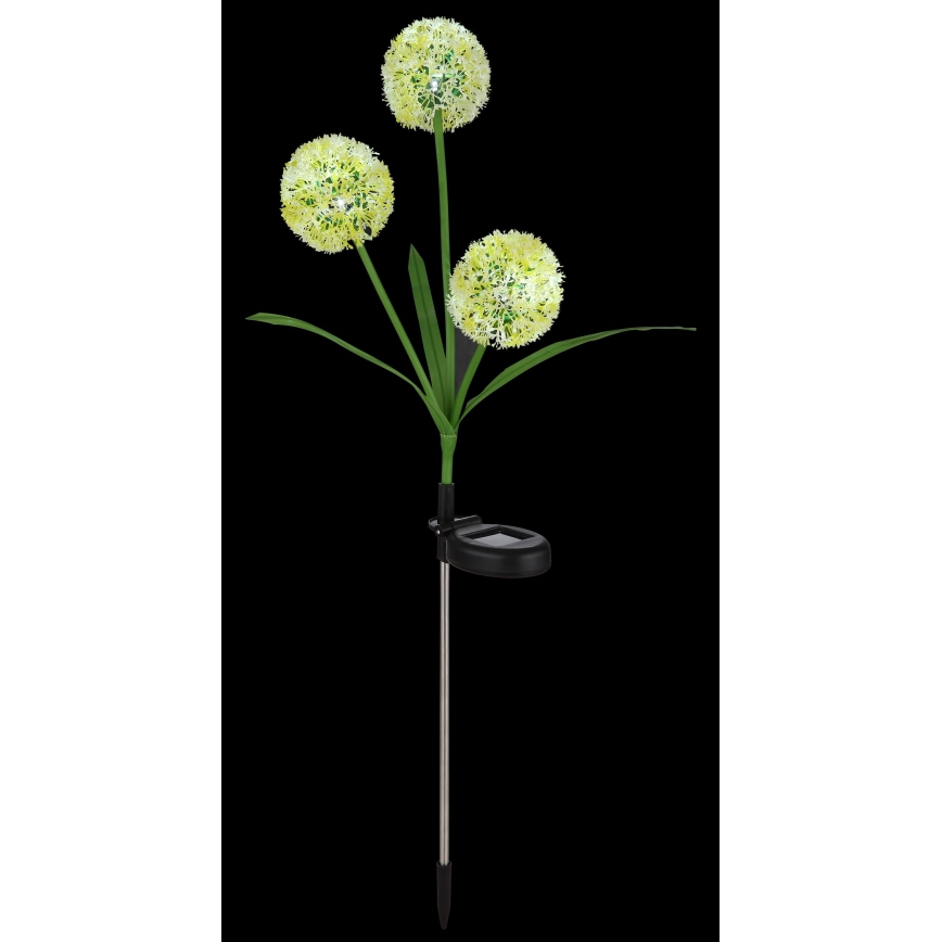 Globo  - LED solarna svetiljka 3xLED/0,06W/3V 5000K IP44 200 mAh žuta