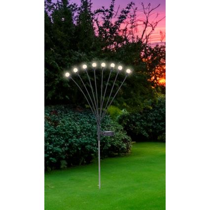 Globo - LED solarna svetiljka 8xLED/0,06W/3,2V 3000K IP44 300 mAh