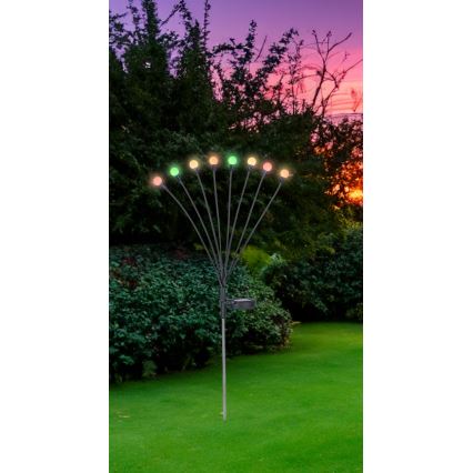 Globo - LED RGB solarno svetlo 8xLED/0,06W/3,2V IP44