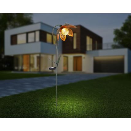 Globo - LED Solarno svetlo LED/3,2V IP44 200 mAh cvet