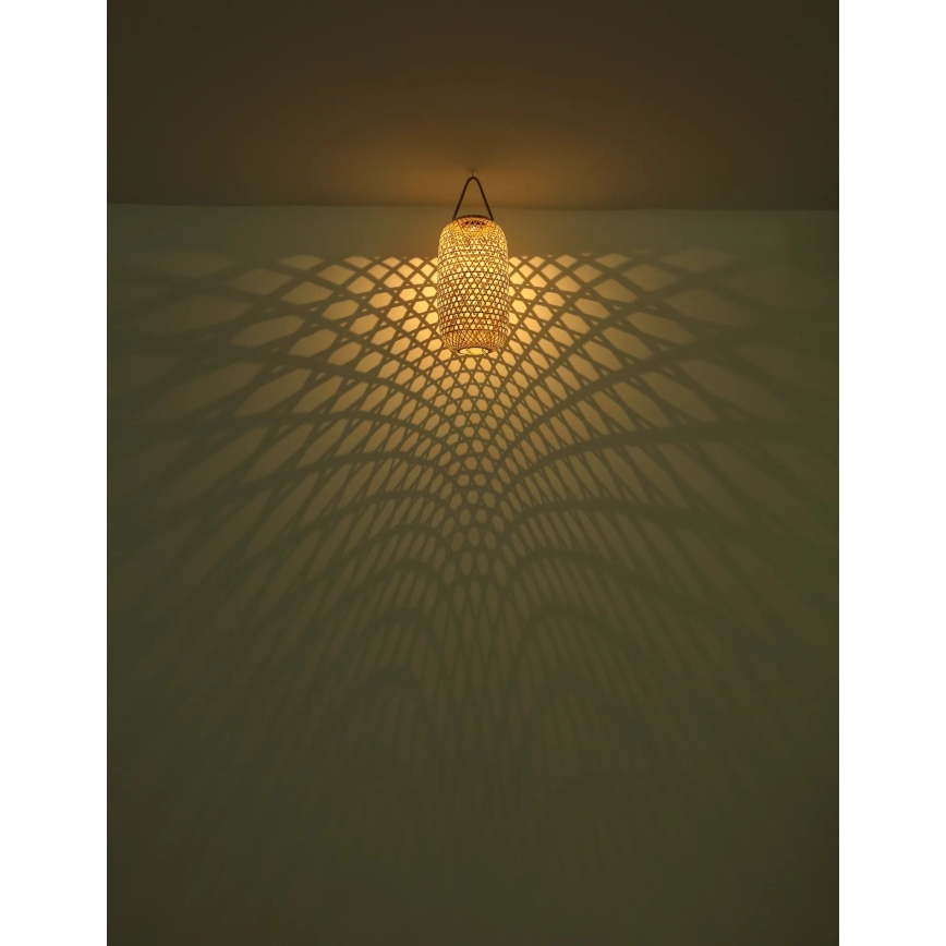 Globo - LED solarna lampa LED/0,06W/3V bambus IP44 600 mAh