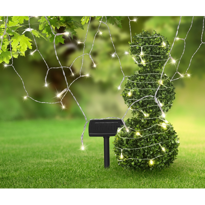 Globo - LED solarni niz 20 m 120xLED/2,4V 2xAAA IP44 600 mAh