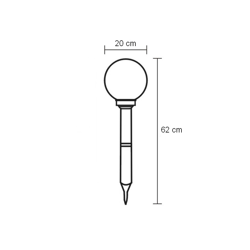 Globo - Spoljna LED rasveta LED/0,06W/3,2V IP44 600 mAh
