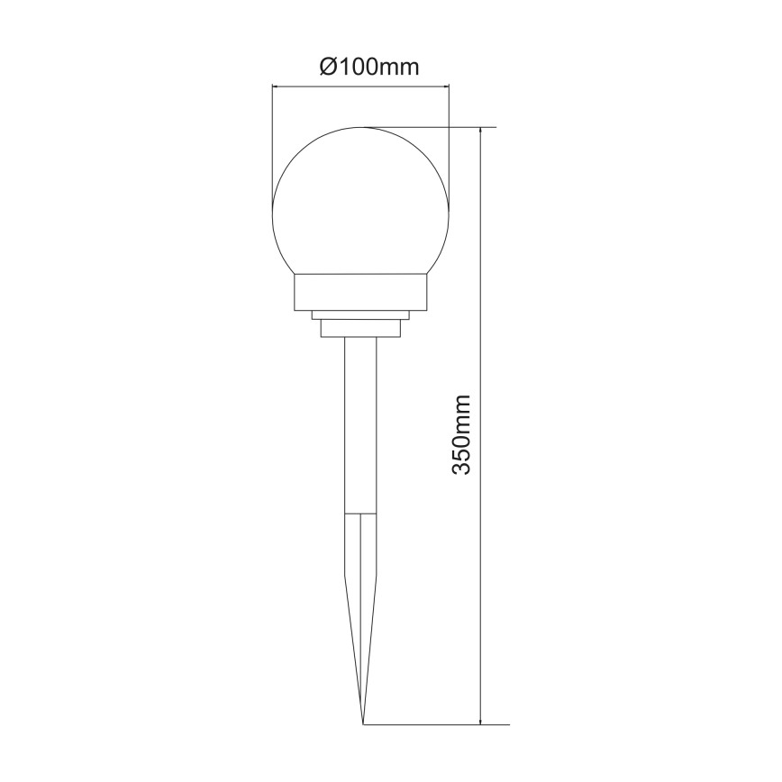 Globo - KOMPLET 3x LED solarnih svetala LED/0,06W/3V 4000K Ø 10 cm IP44