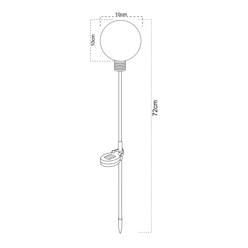 Globo - LED Solarna svetiljka LED/3,2V IP44 600 mAh