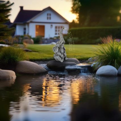 Globo - LED solarna dekoracija 20xLED/0,02W/3V IP44 300 mAh slon