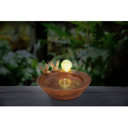 Globo - LED solarna svetiljka LED/0,06W/3V IP44 za ptičju kupku