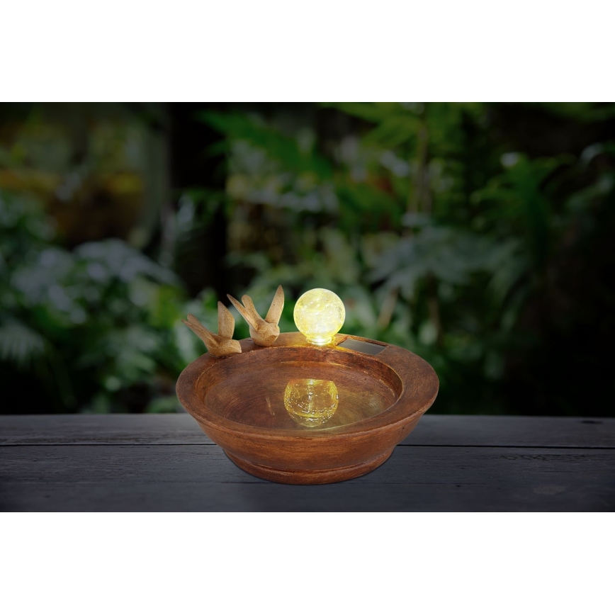 Globo - LED solarna svetiljka LED/0,06W/3V IP44 za ptičju kupku