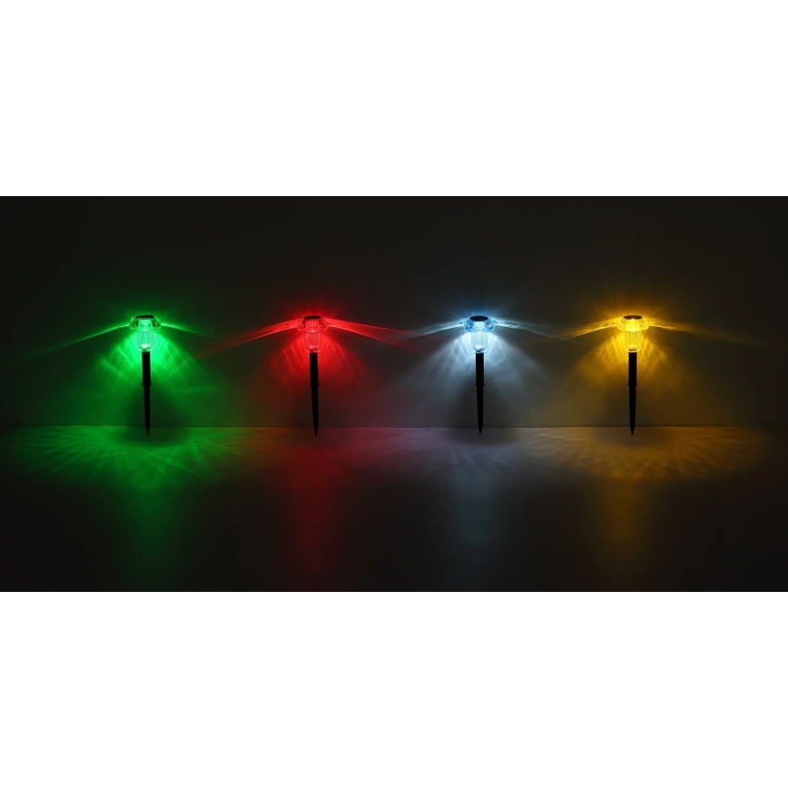 Globo - Komplet od 4 RGB LED solarne svetiljke LED/0,05W/3V IP44 150 mAh