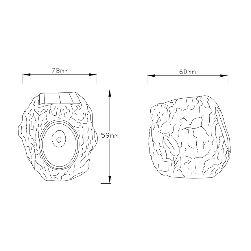 Globo - LED solarna svetiljka LED/0,07W/3V IP44 600 mAh